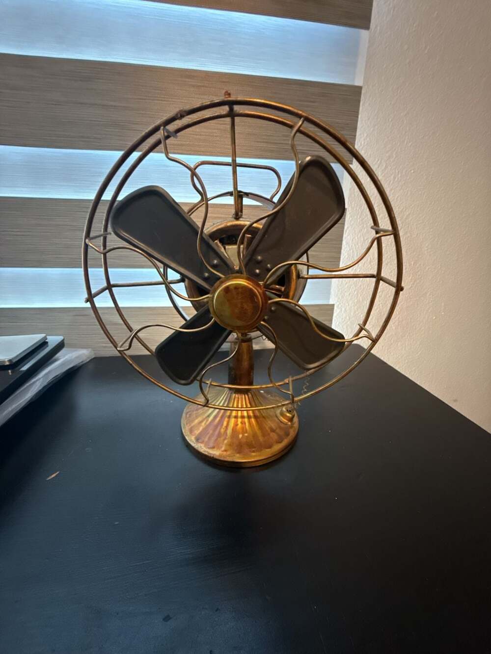 Berkeley Designs Vintage Copper Desk Fan Music Box